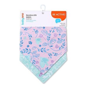BabyOno Banana bib 2pcs Birds - NAME IT