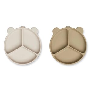 Liewood divider plate Tuscany rose / Apple blossom - Liewood