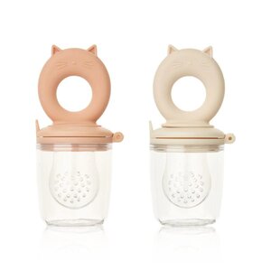 Liewood Cat Shape Food Feeder 2-Pack, Miranda  - Liewood