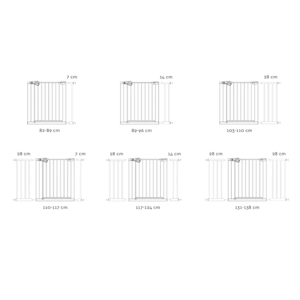 Nordbaby safety gate 75-82x4x77cm - Nordbaby