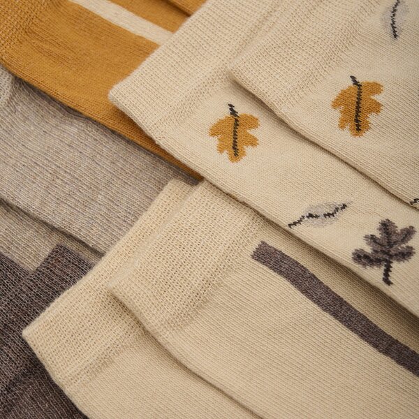 Minymo Socks w. Pattern (5-pack) - Minymo