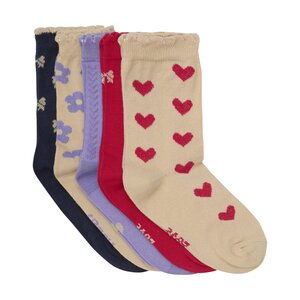 Minymo Socks w. Pattern (5-pack) - Minymo