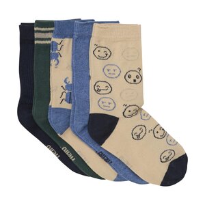 Minymo Socks w. Pattern (5-pack) - Minymo