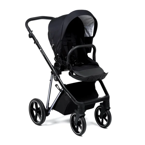 Nordbaby Active Lux kомплект коляски Caviar Black, Chrome Black - Nordbaby