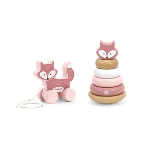 PolarB Pull Along and Stacking Set - Fox - PolarB