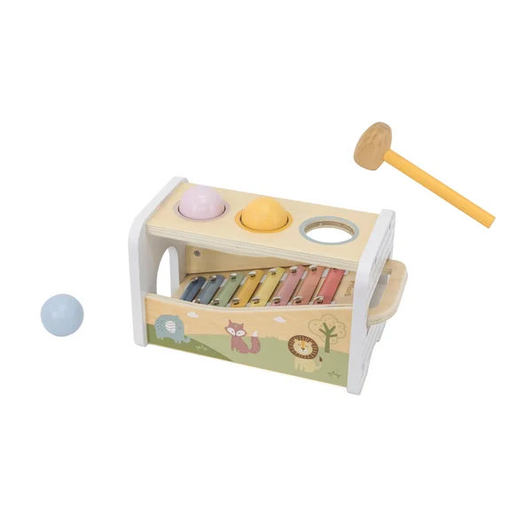 PolarB деревянная игрушка Pounding Bench & Xylophone - PolarB