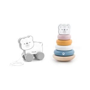 Pull Along and Stacking Set - Polar Bear - PolarB
