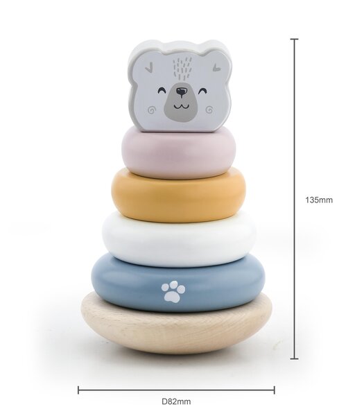 Pull Along and Stacking Set - Polar Bear - PolarB