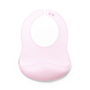 BabyOno Silicone bib -ultrathin Pink - BabyOno