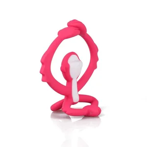 Mombella прорезыватель для зубов Monkey Dark Pink - Mombella