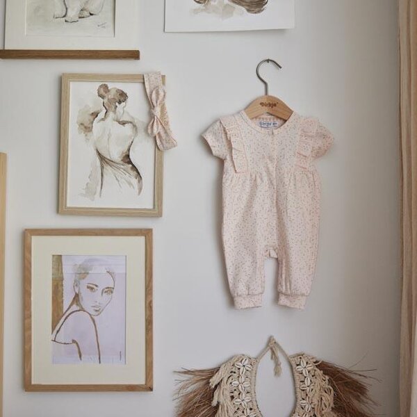 Dirkje 1 pce babysuit ss + headband - Dirkje