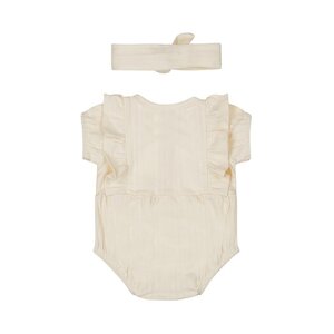 Dirkje 1 pce babysuit ss + headband - Dirkje