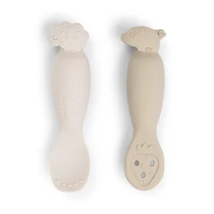 Done by Deer Learning spoon set Tiny farm Sand - Done by Deer