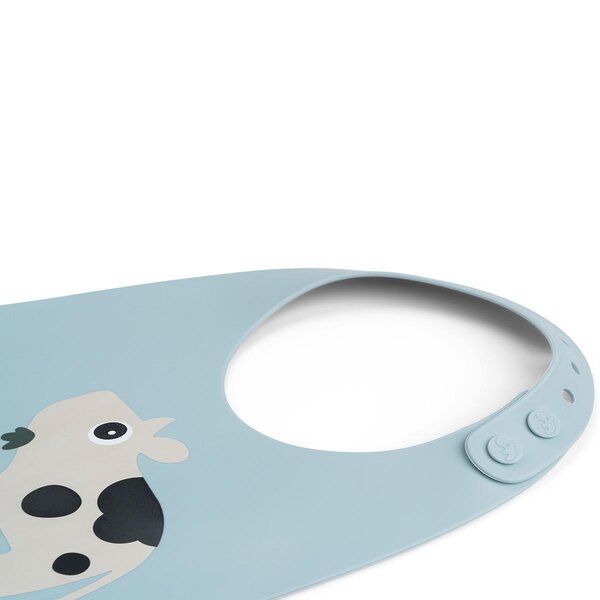Done by Deer silicone bib Dotti Blue - Done by Deer