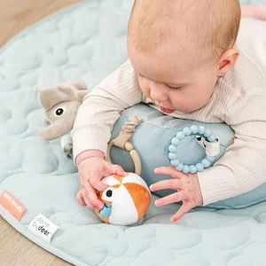 Done by Deer tummy time activity pillow Playground Blue - Done by Deer