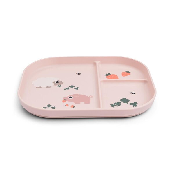Done by Deer Foodie compartment plate Tiny farm Powder - Done by Deer
