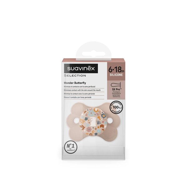 Suavinex soother natural 6-18M Wonderland Rose - Suavinex