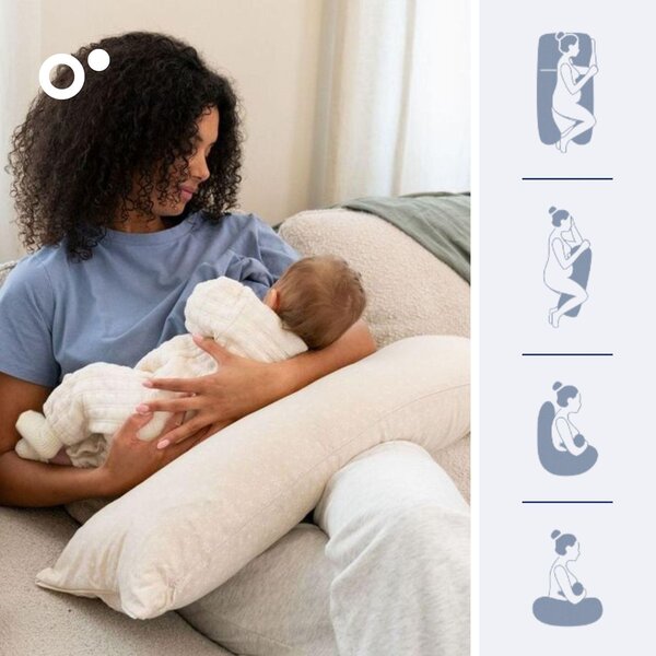 Doomoo nursing pillow Maxxy Flowers Sand - Doomoo