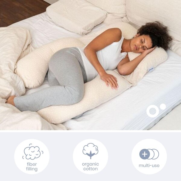 Doomoo nursing pillow Maxxy Flowers Sand - Doomoo
