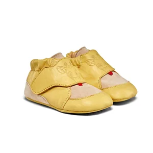 Affenzahn Crawling Shoe Leather Crawly Giraffe - Affenzahn
