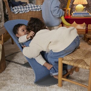 BabyBjörn lamamistool Bliss, Blue, Woven/Melange - BabyBjörn