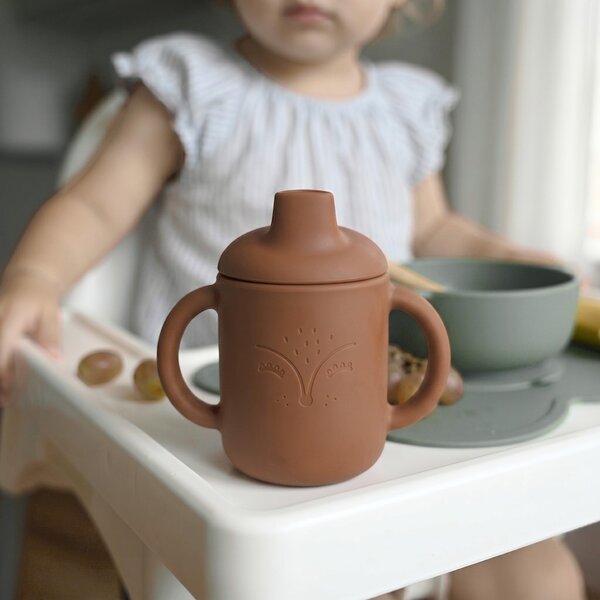 Tinynord Silicone Sippy Cup Rust  - Tinynord