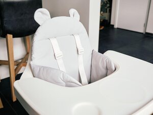 Childhome high chair seat cushion waterproof, Grey - Childhome