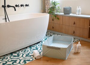 Beaba Cameleo foldable pop up bath Green Blue - Beaba