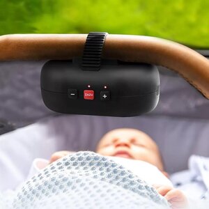 Zazu ROBBY Baby rocker with cry sensor Black - Dooky