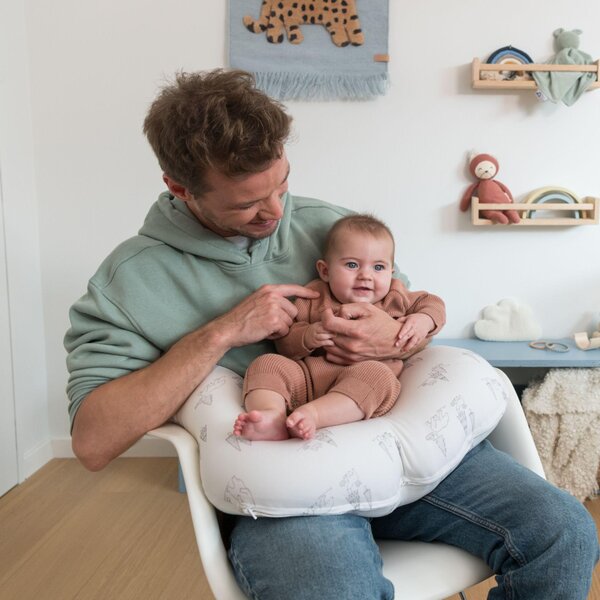 Doomoo Softy nursing pillow Bear Family Grey - Doomoo