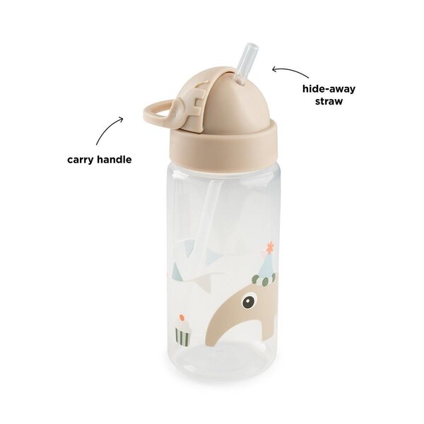 Done by Deer straw bottle Celebration 350 ml Sand - Done by Deer