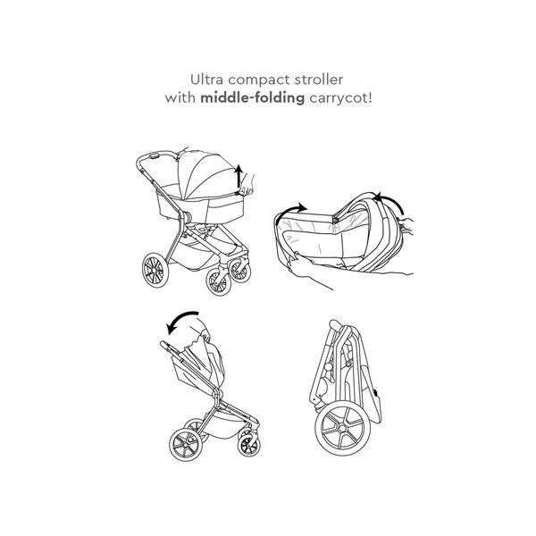 Tinynord Smart stroller set Latte - Tinynord