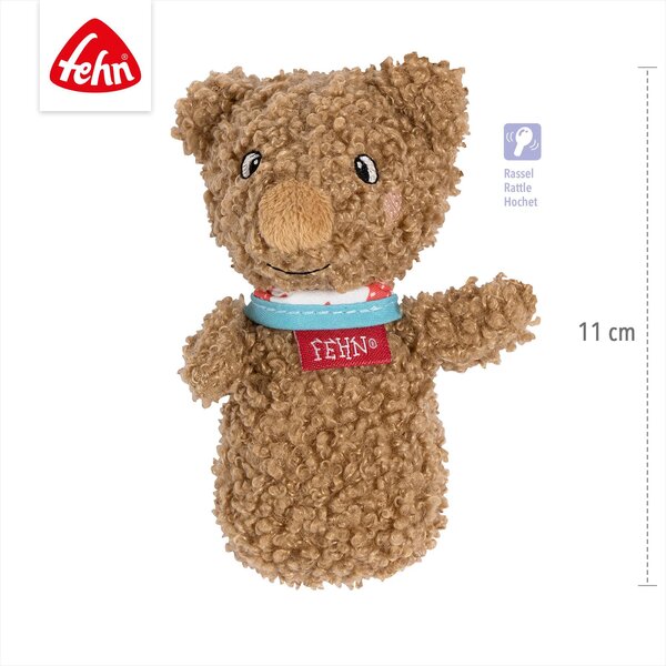 Fehn mini rattle Bear Brown - Fehn