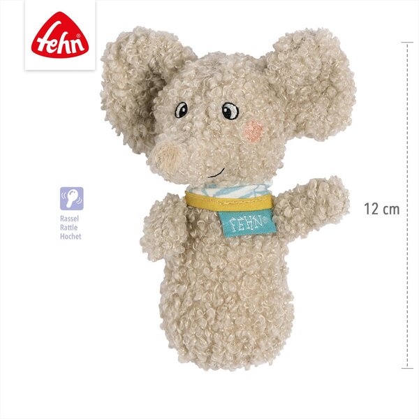 Fehn mini rattle Elephant Beige - Fehn