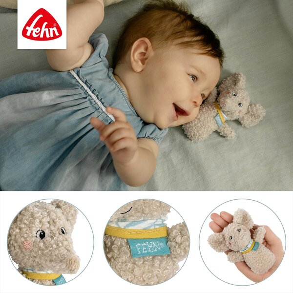 Fehn mini rattle Elephant Beige - Fehn