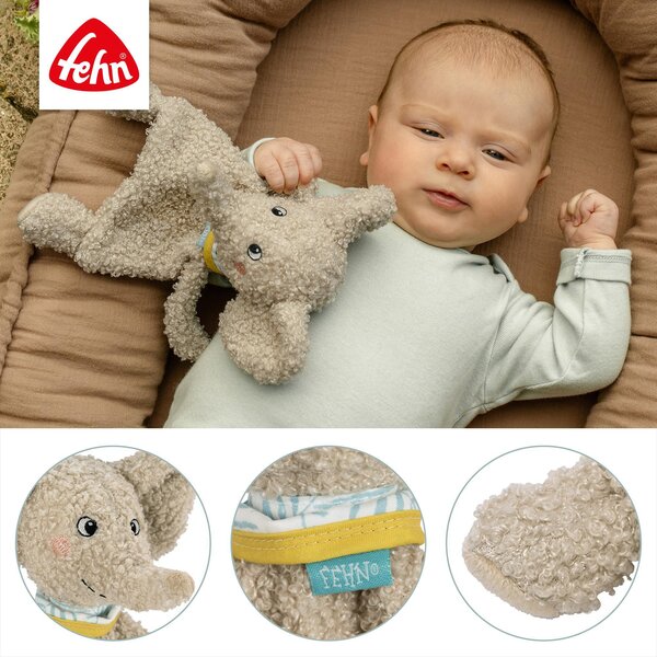 Fehn comforter Elephant, small Beige - Fehn