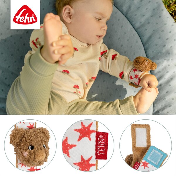 Fehn wrist rattle Bear Brown - Fehn