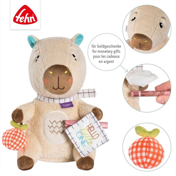 Fehn soft toy Capybara „Hello little One" Beige - Fehn