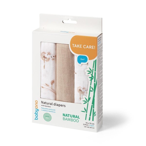 BabyOno Natural diapers with Bamboo Beige - BabyOno