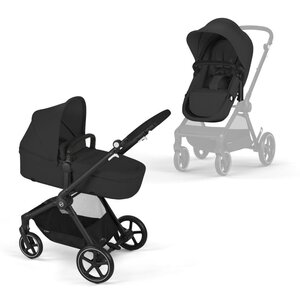 Cybex Eos 2in1 kомплект коляски Moon Black, black frame - Cybex