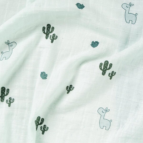 Done by Deer Swaddle 120x120cm, Lalee Blue - Done by Deer