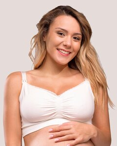 Carriwell Seamless Organic Nursing Bra, black - Carriwell