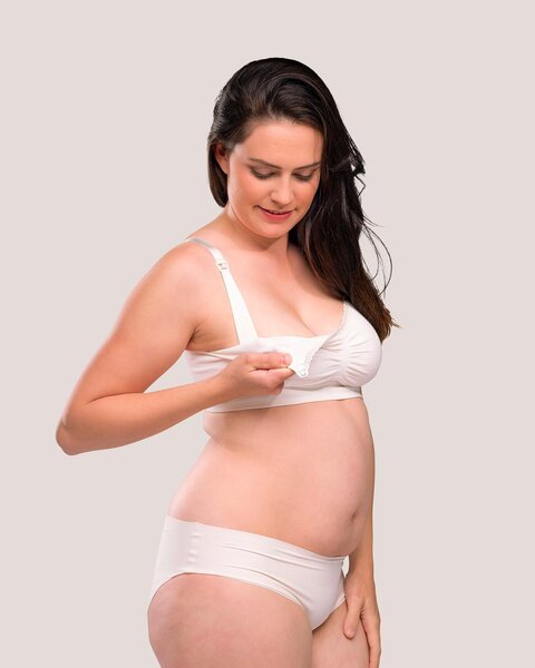 Carriwell Seamless Organic Nursing Bra, black - Carriwell