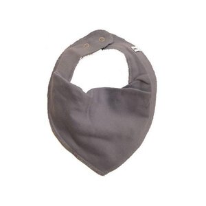Pippi Scarf bib dribble tight Grey melange - BabyOno