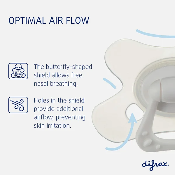 Difrax 127 Glow - 6+ months natural night soother with ring - Difrax